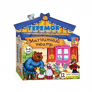 Магнитный театр – Теремок, 12 элементов (Vladi Toys, VT3206-08)